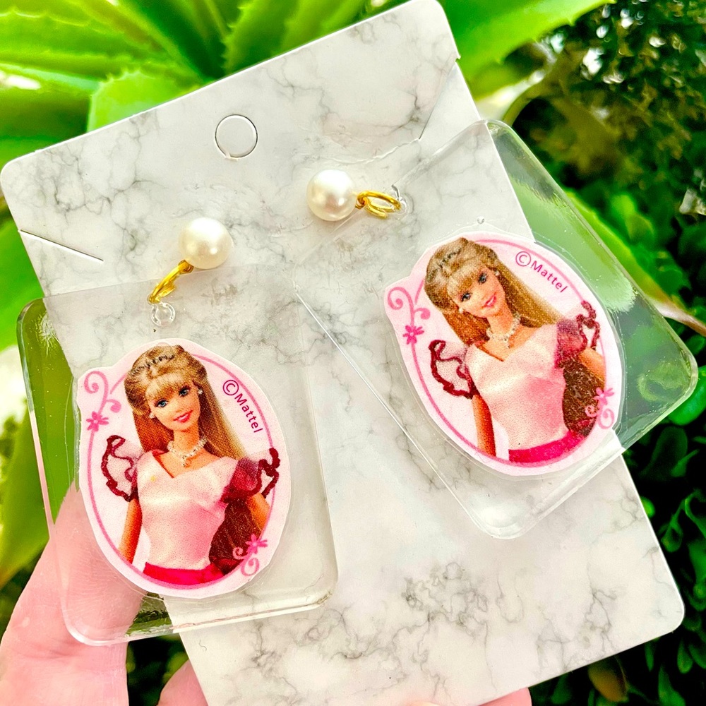 Barbie Acrylic Earrings